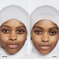 Before and after results of using Clinique Even Better Makeup Broad Spectrum SPF 15 variant: DEEP NEUTRAL