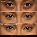 Before and after results of using Bobbi Brown Under Eye Corrector variant: Dark Peach