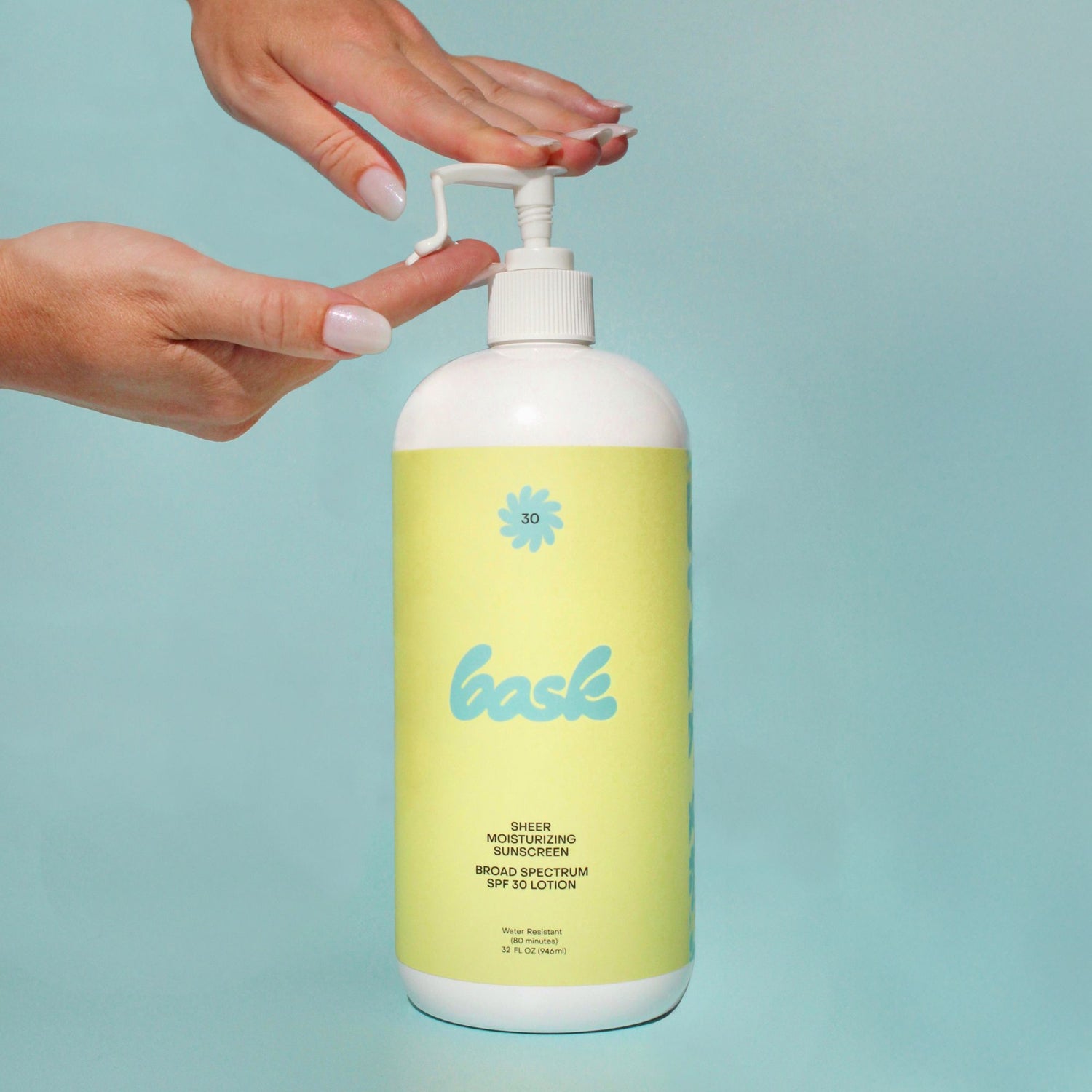 Model image of Bask Suncare Big Bask Lotion SPF 30 variant: Default Title