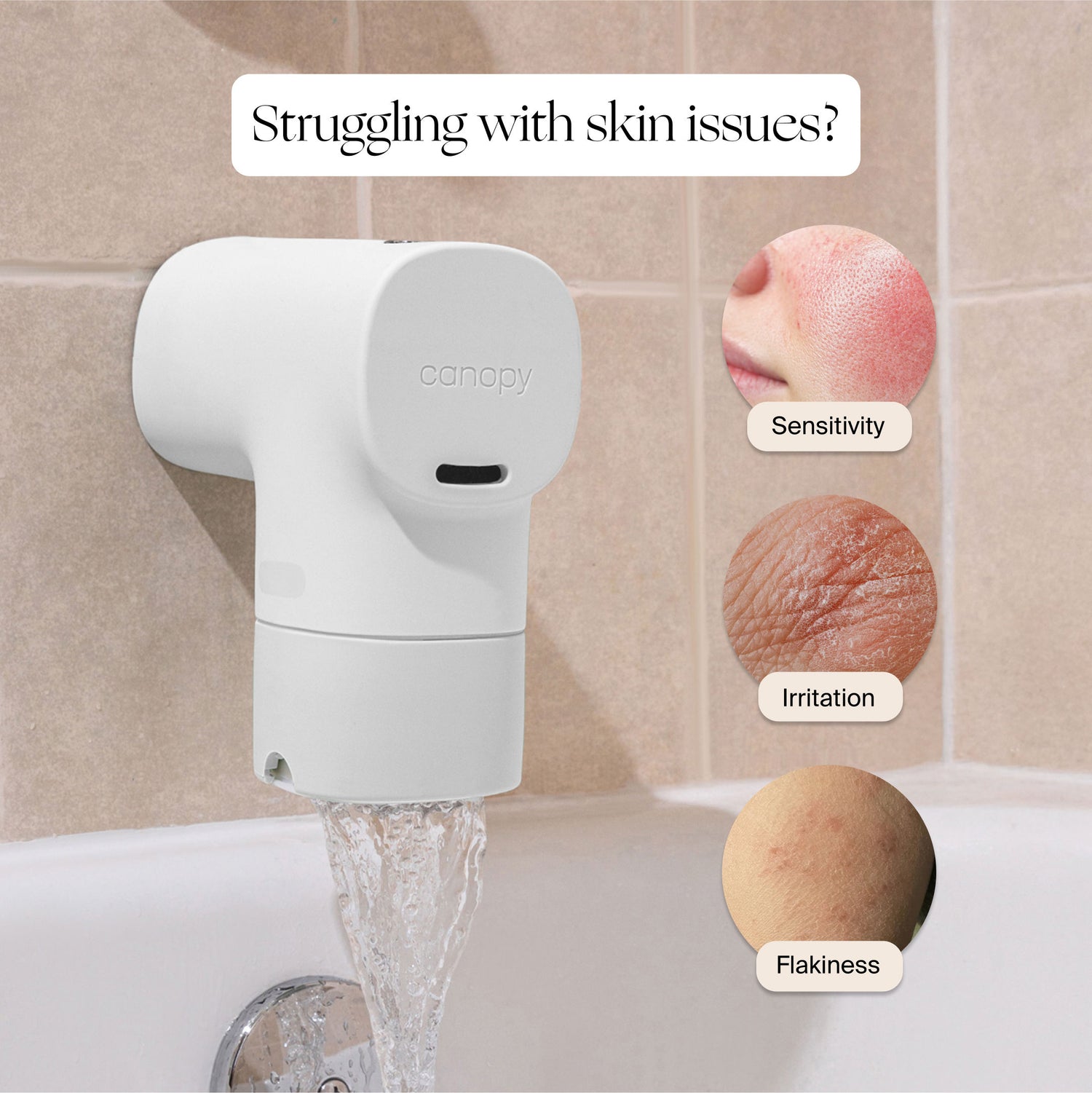 Lifestyle image of Canopy Bath Tub Filter variant: Default Title