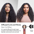 Before and after results of using Dyson Supersonic Nural Hair Dryer variant: Strawberry Bronze and Blush Pink (Special Edition)