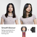 Before and after results of using Dyson Supersonic Nural Hair Dryer variant: Strawberry Bronze and Blush Pink (Special Edition)