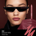 Model image of Nars Powermatte High-Intensity Long-Lasting Lip Pencil variant: Dolce Vita