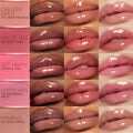 A shade comparison of Nars Afterglow Lip Shine variant: Dolce Vita