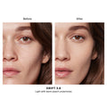 Before and after results of using Hourglass Vanish Airbrush Concealer variant: Drift 3.8