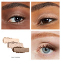 Model image of Jane Iredale PurePressed Eye Shadow Triple variant: Driftwood