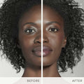 Before and after results of using Jane Iredale Glow Time Highlighter Stick variant: Eclipse