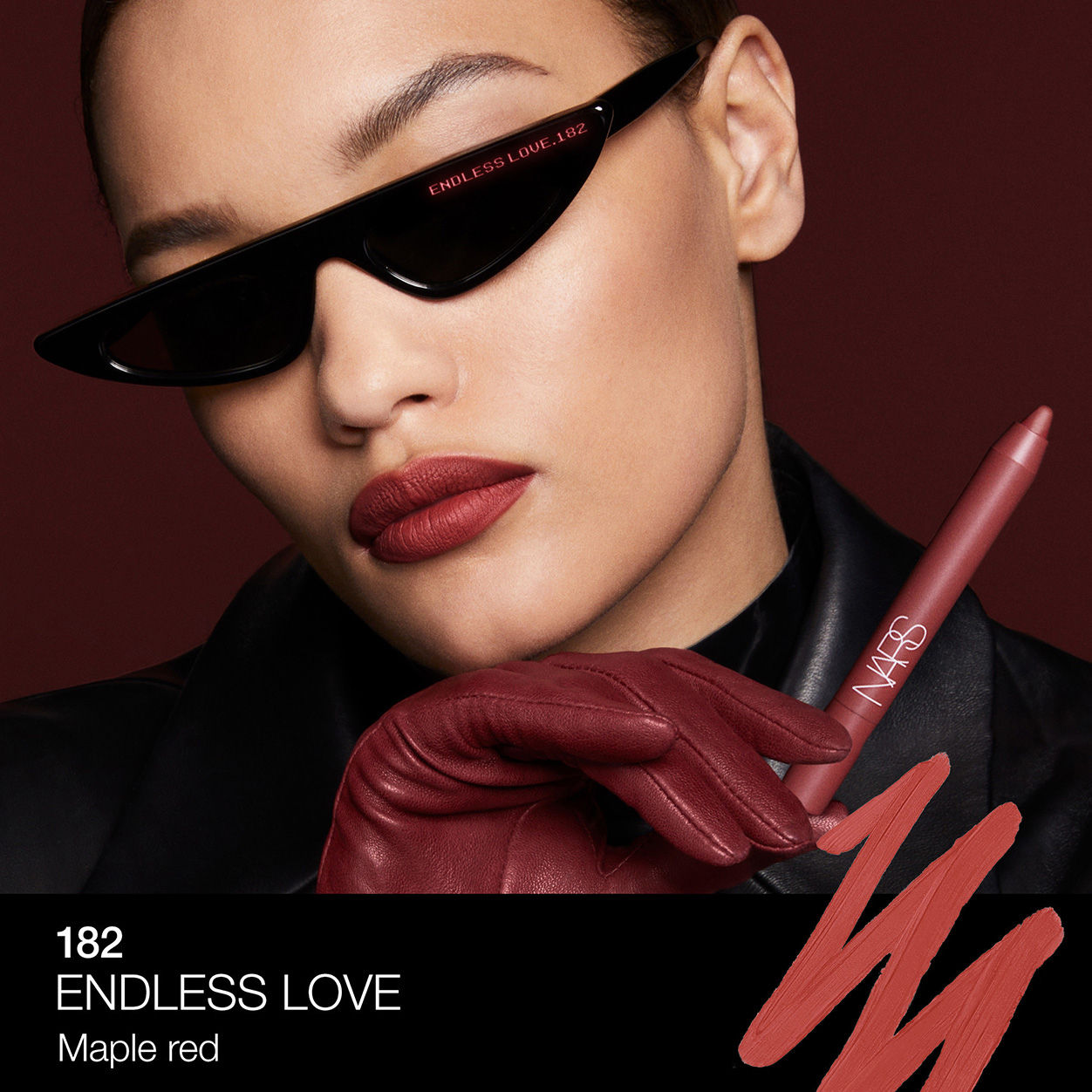 Model image of Nars Powermatte High-Intensity Long-Lasting Lip Pencil variant: Endless Love