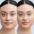 Before and after results of using Kjaer Weis The Beautiful Tint variant: F2