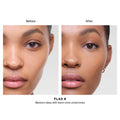 Before and after results of using Hourglass Vanish Airbrush Concealer variant: Flax 8
