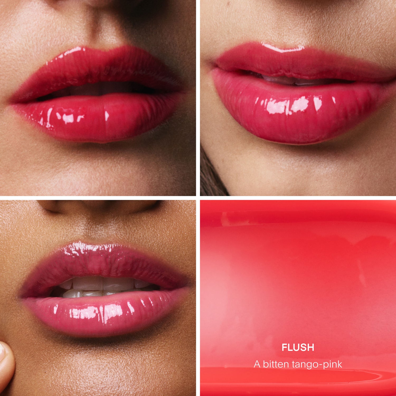Model image of U Beauty The Plasma Lip Compound Tinted variant: Flush