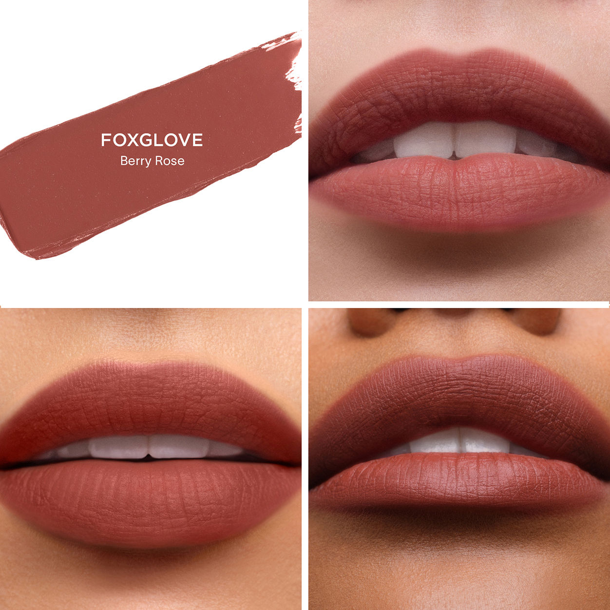 Swatch image of Hourglass Unlocked Soft Matte Lipstick variant: Foxglove 356