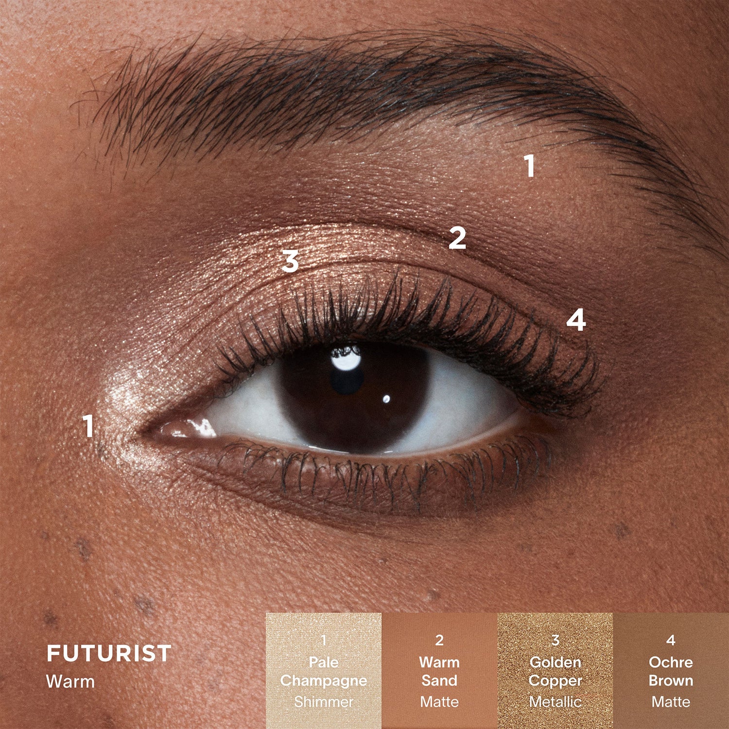 Model image of Hourglass Curator Eyeshadow Palette variant: Futurist
