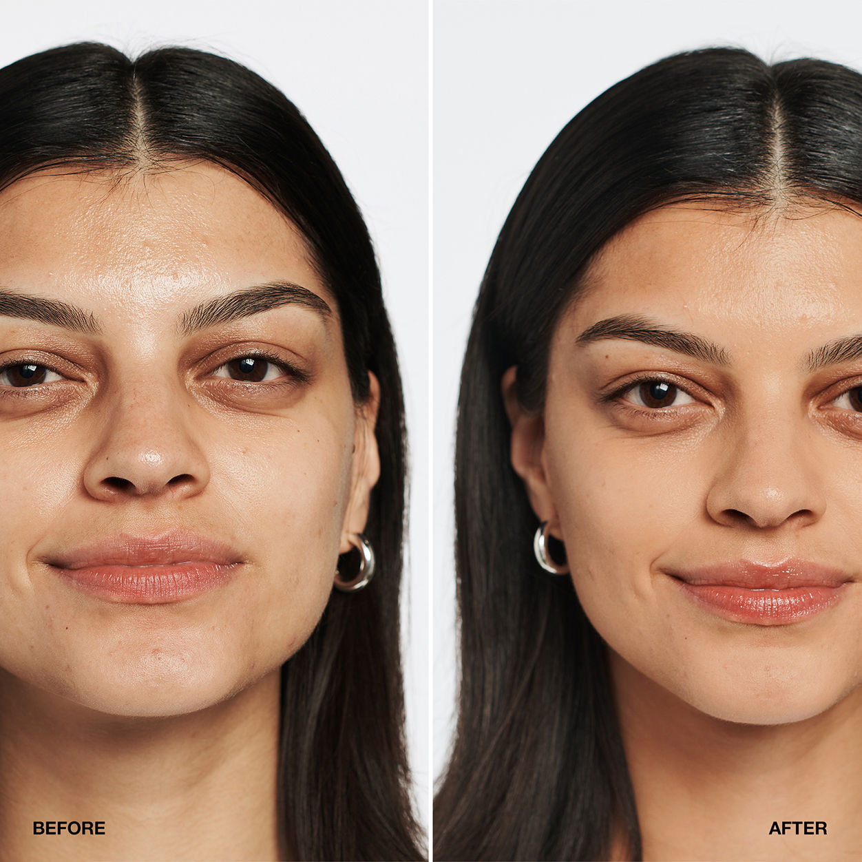 Before and after results of using Clinique Even Better Makeup Broad Spectrum SPF 15 variant: GOLDEN NEUTRAL