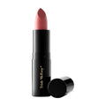 Trish McEvoy Easy Lip Color in a muted rose shade, presented in a luxurious black cylindrical tube with the cap removed.
