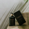 Lifestyle image of L’Avant Collective Fresh Linen Hand Soap variant: Glass Bottle (16 oz.)