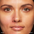 Before and after results of using Bobbi Brown Vitamin Enriched Hydrating Skin Tint SPF 15 with Hyaluronic Acid variant: Golden 1