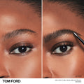 Before and after results of using Tom Ford Architecture Brow Pencil variant: Granite
