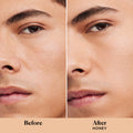 Before and after results of using   variant: Honey