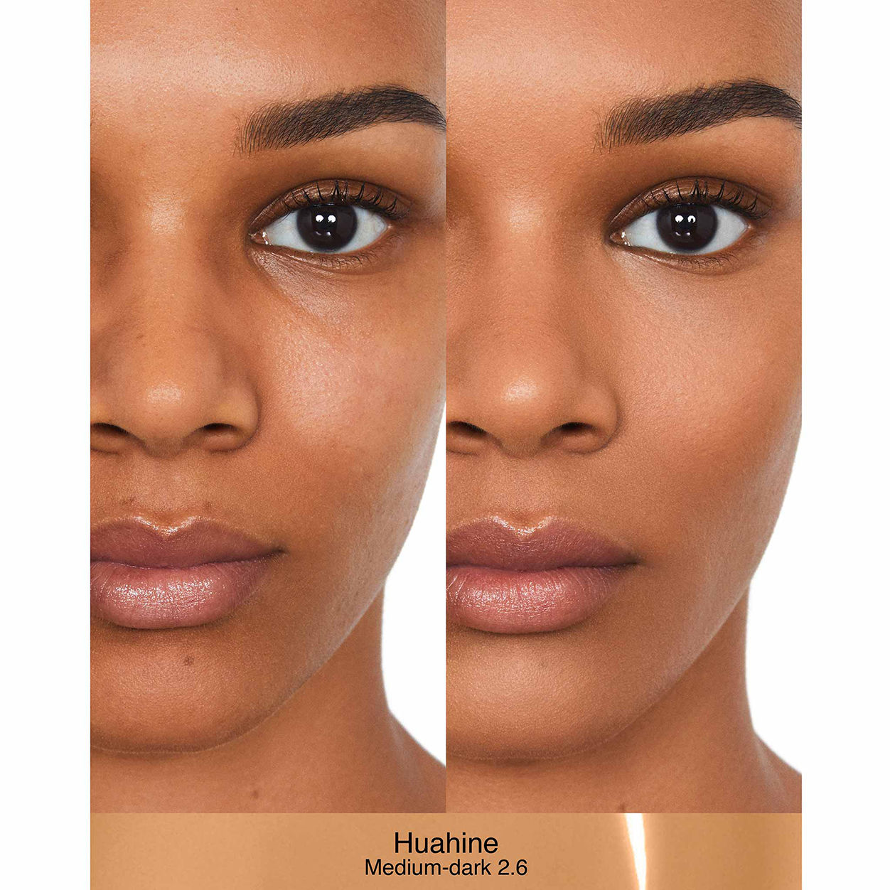 Before and after results of using   variant: Huahine MD2.6