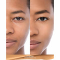 Before and after results of using Nars Natural Radiant Longwear Foundation variant: Huahine MD2.6