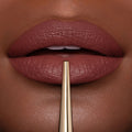 Model image of Hourglass Confession Ultra Slim High Intensity Lipstick Refill variant: I FEEL