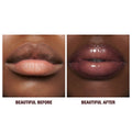 Before and after results of using Charlotte Tilbury K.I.S.S.I.N.G Lipstick and Lip Gloss Duos variant: Icon Baby