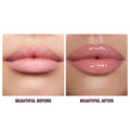 Before and after results of using Charlotte Tilbury K.I.S.S.I.N.G Lipstick and Lip Gloss Duos variant: Icon Baby