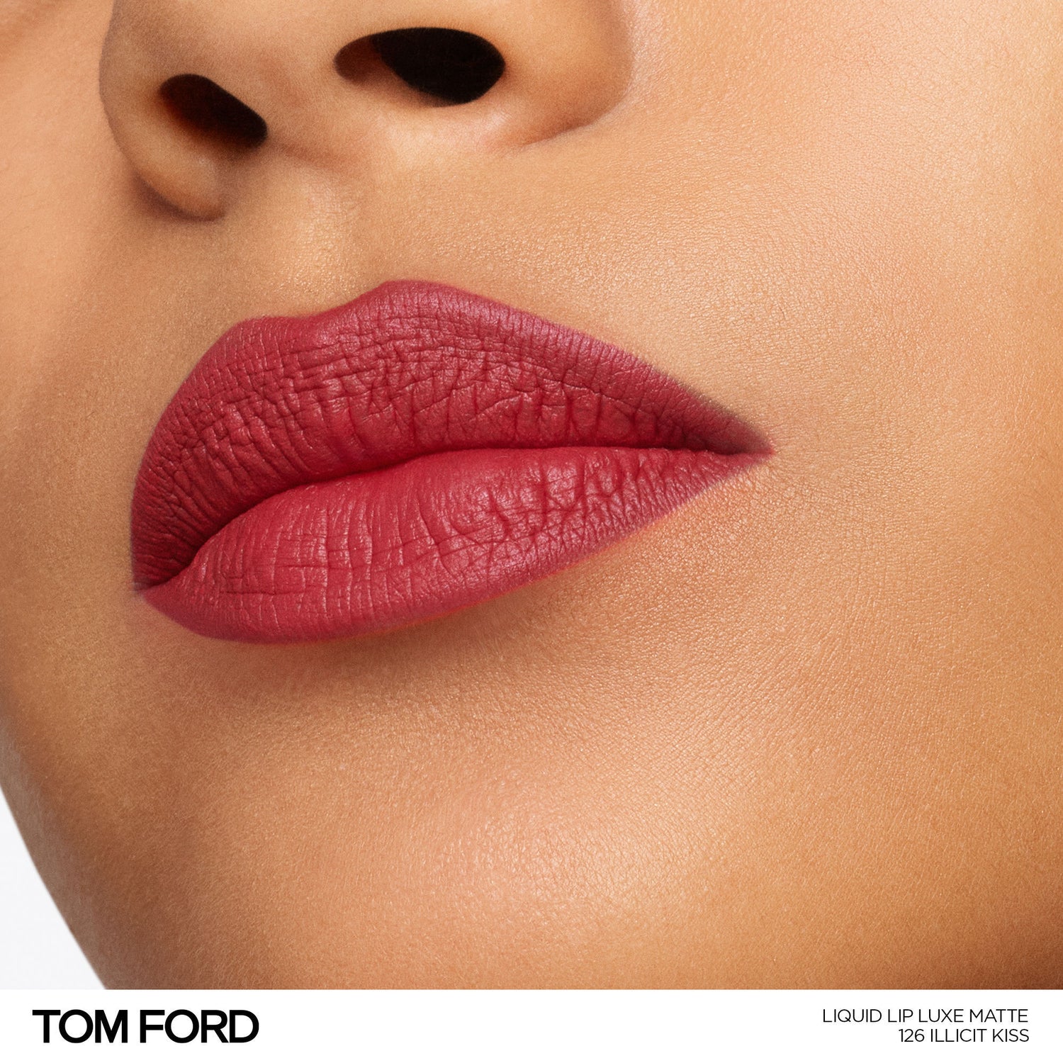 Model image of Tom Ford Liquid Lip Luxe Matte variant: Illicit Kiss