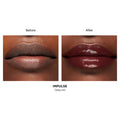 Before and after results of using Hourglass Phantom Volumizing Glossy Balm variant: Impulse