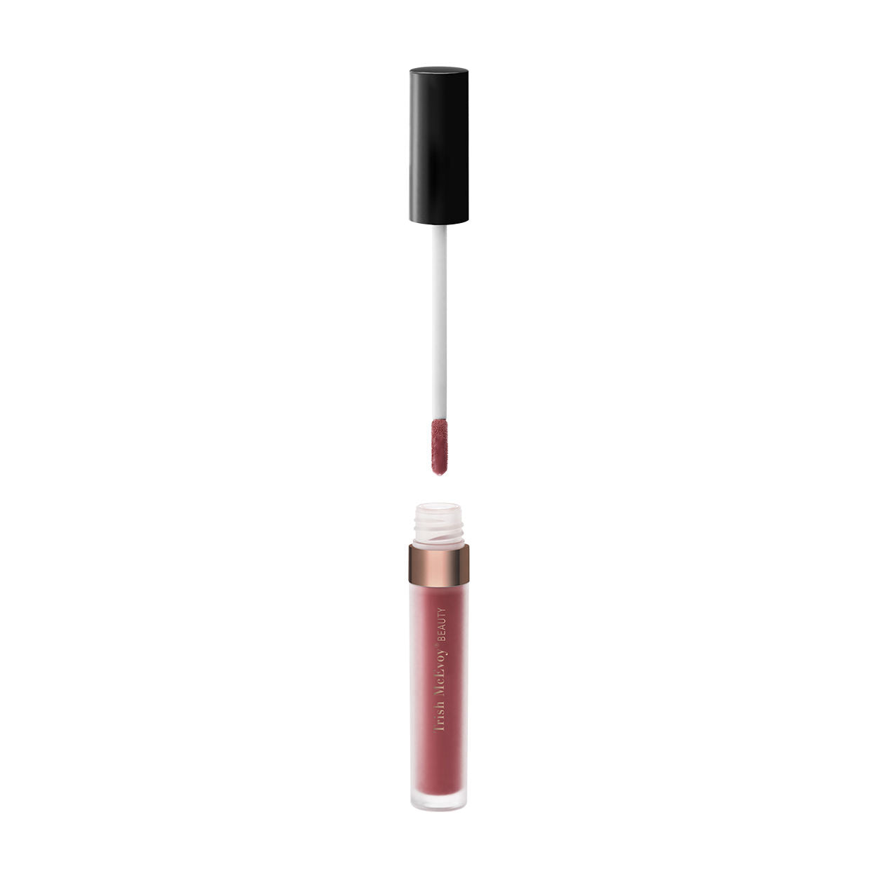 Image of an open Trish McEvoy Easy Lip Gloss variant: Innocent (Dusty Rose)