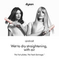 Lifestyle image of Dyson Airstrait Straightener variant: Jasper Plum (Limited Edition)