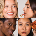 A shade comparison of Ogee Full Bloom Sculpted Lipstick variant: Juliette