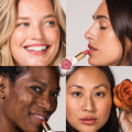 A shade comparison of Ogee Full Bloom Sculpted Lipstick variant: Juliette