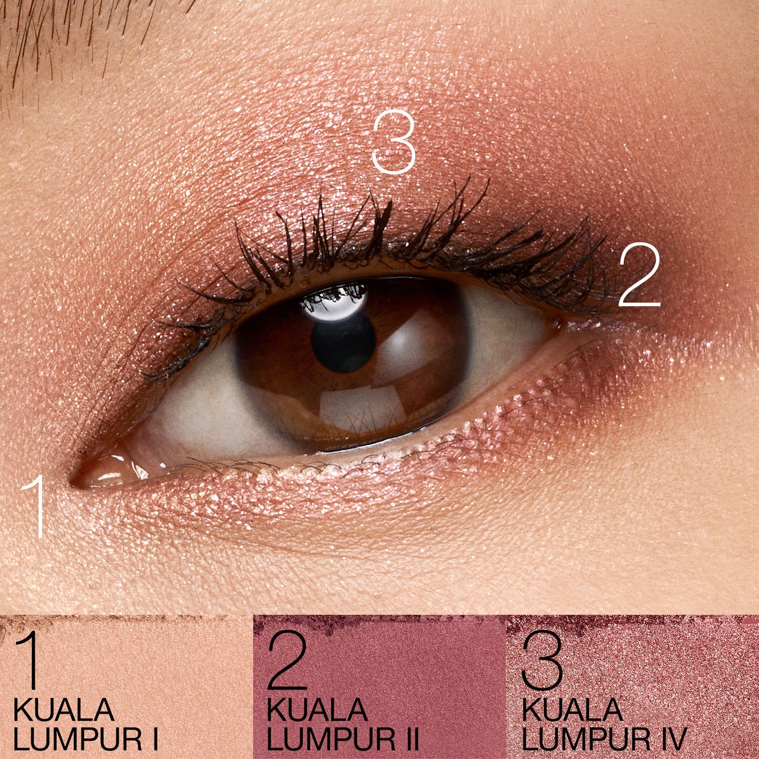 Model image of Nars Quad Eyeshadow variant: Kuala Lumpur