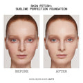 Before and after results of using Pat McGrath Labs Skin Fetish Sublime Perfection Foundation variant: L2