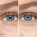 Before and after results of using   variant: L2 - Light With Pink  Undertones