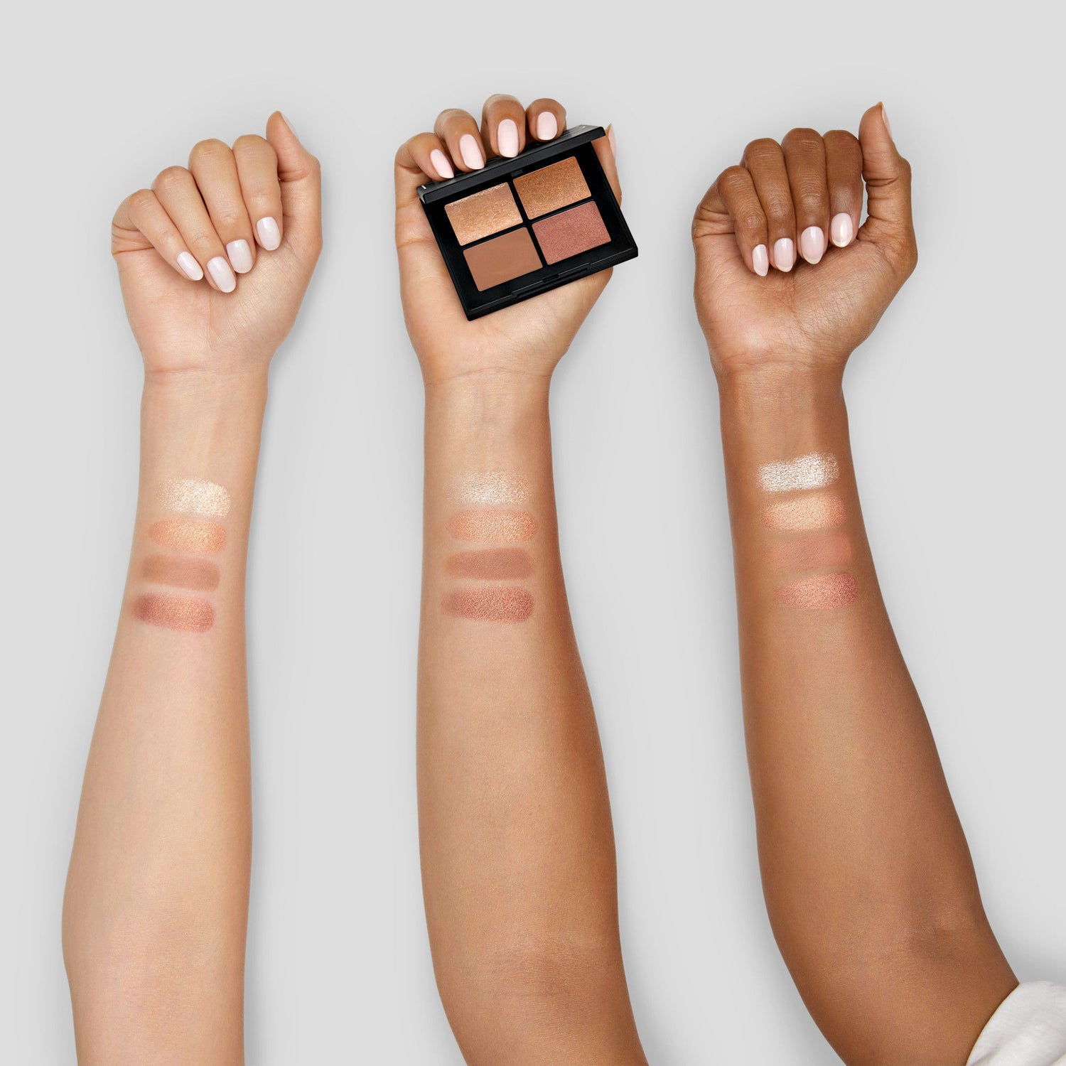 An arm swatch of Nars Quad Eyeshadow variant: Laguna