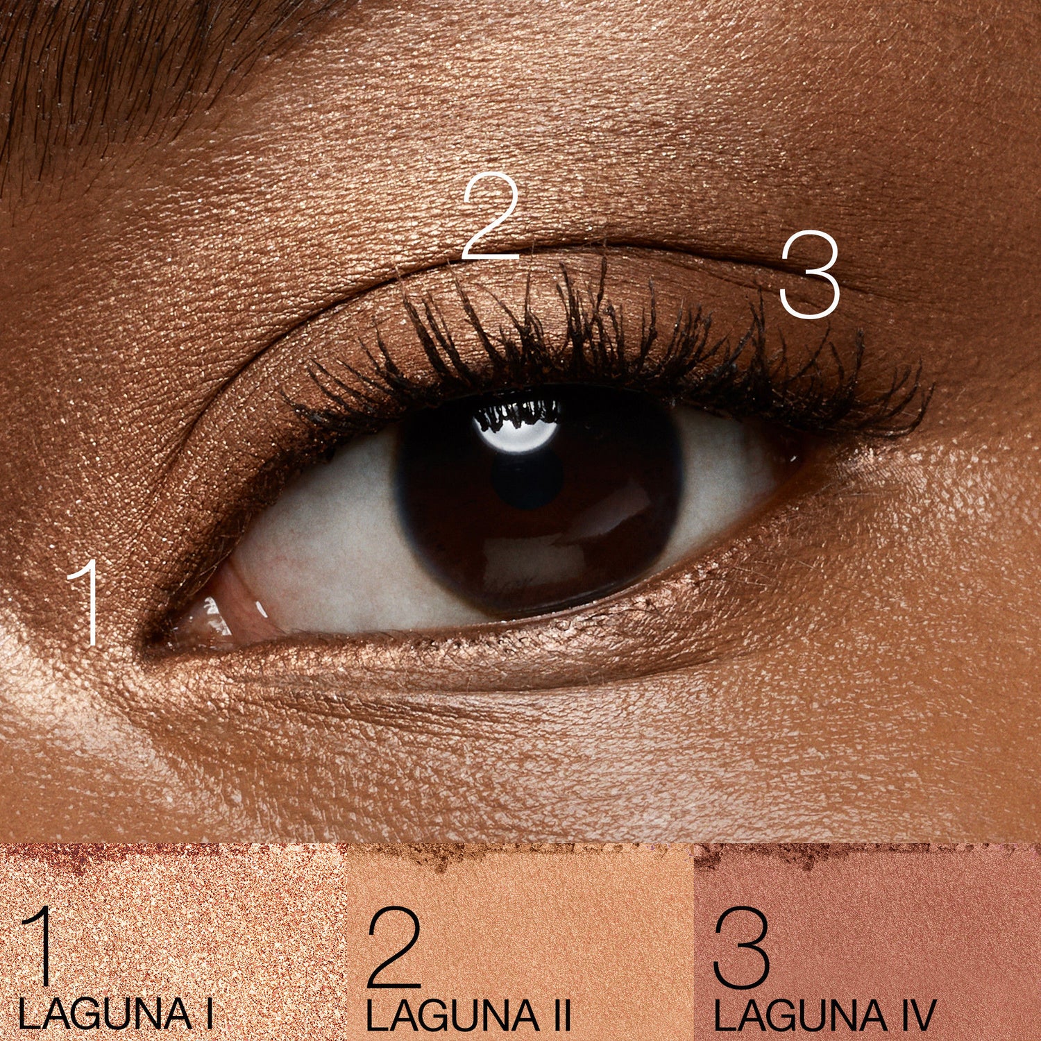 Model image of Nars Quad Eyeshadow variant: Laguna