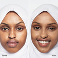 Before and after results of using Clinique Even Better Makeup Broad Spectrum SPF 15 variant: Latte