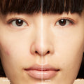 Before and after results of using Bobbi Brown Vitamin Enriched Hydrating Skin Tint SPF 15 with Hyaluronic Acid variant: Light 1