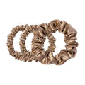 Image of an open Slip Back to Basics Assorted Scrunchies variant: Light Brown