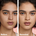 Before and after results of using   variant: Light+ Neutral Olive 160
