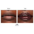 Before and after results of using Hourglass Phantom Volumizing Glossy Balm variant: Lure