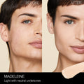 Before and after results of using Nars Radiant Creamy Concealer variant: Madeline L2.3