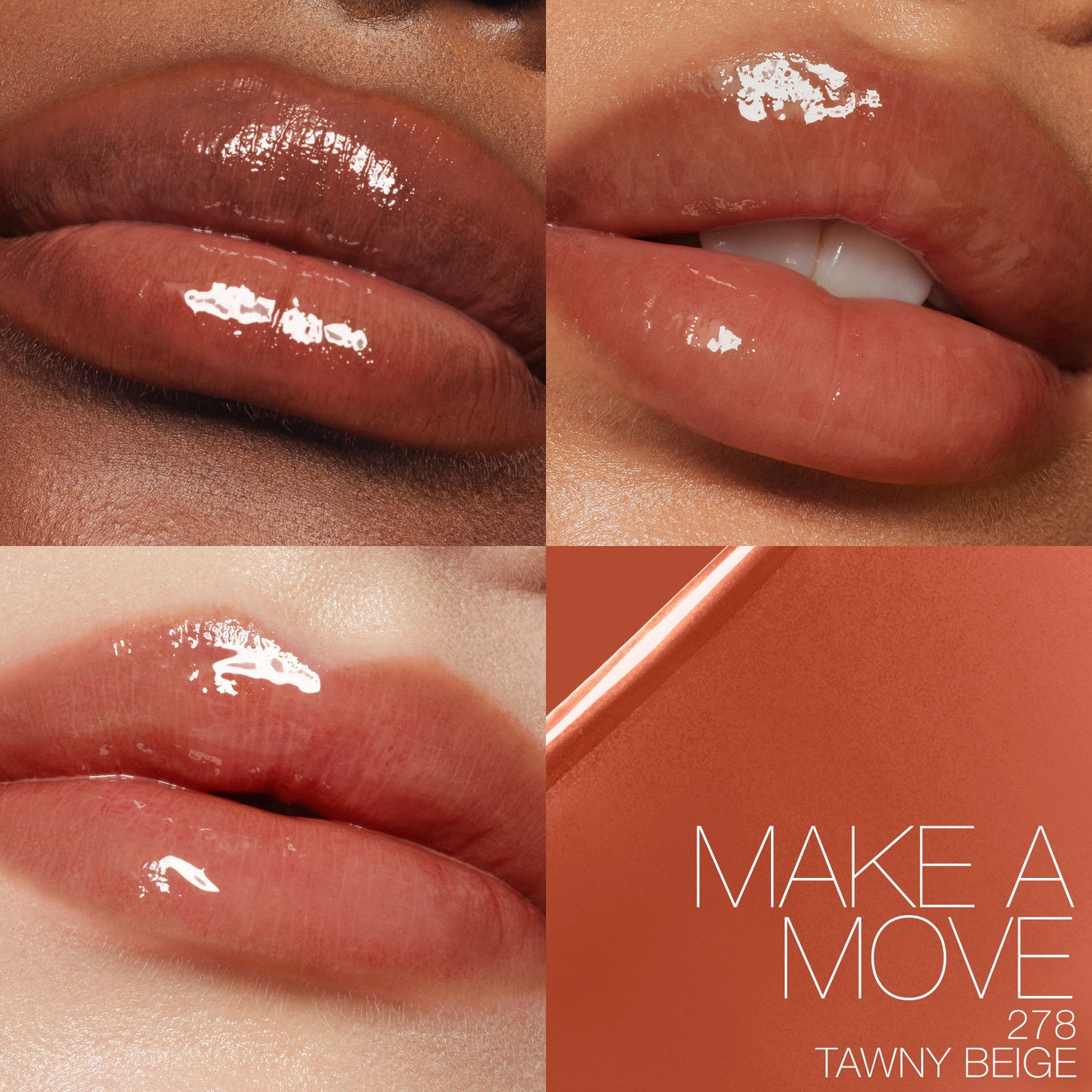 Model image of Nars Afterglow Lip Shine variant: Make a Move