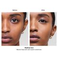 Before and after results of using Hourglass Vanish Airbrush Concealer variant: Maple 8.5