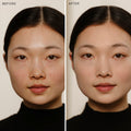 Before and after results of using   variant: Matte