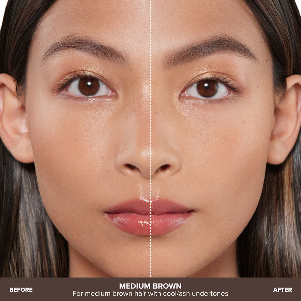 Before and after results of using Anastasia Beverly Hills Medium Brown variant: Medium Brown
