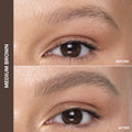 Before and after results of using   variant: Medium Brown